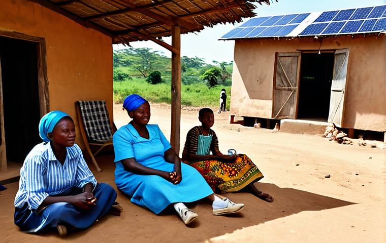 콩고 전력 자원의 발전 현황 - Solar Thermal Power Plant**

"A modern solar thermal power plant in a sunny African landscape, gener...